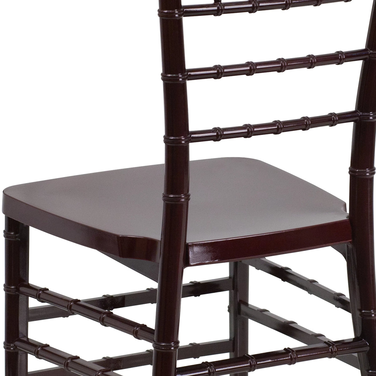 Mahogany Resin Stacking Chiavari Chair G204