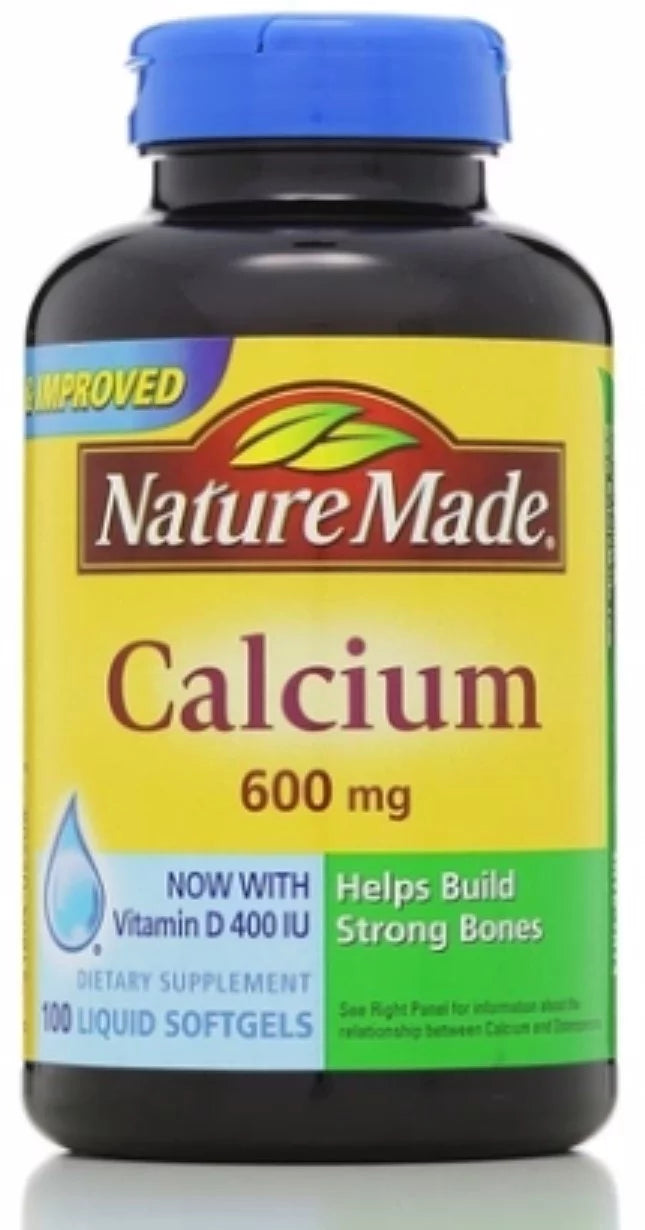 Calcium 600 mg With Vitamin D Liquid Softgels 100 Each - Pack of 4 P316