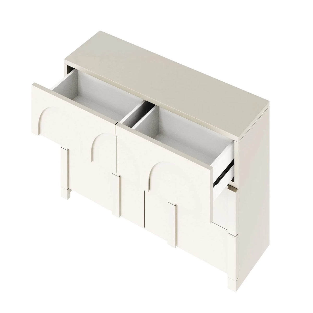 Half Gloss White 6 Drawer Dresser P6673