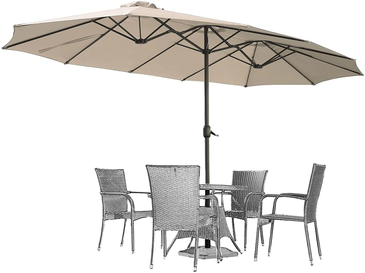 15 Ft Double Sided Patio Umbrella Z69707