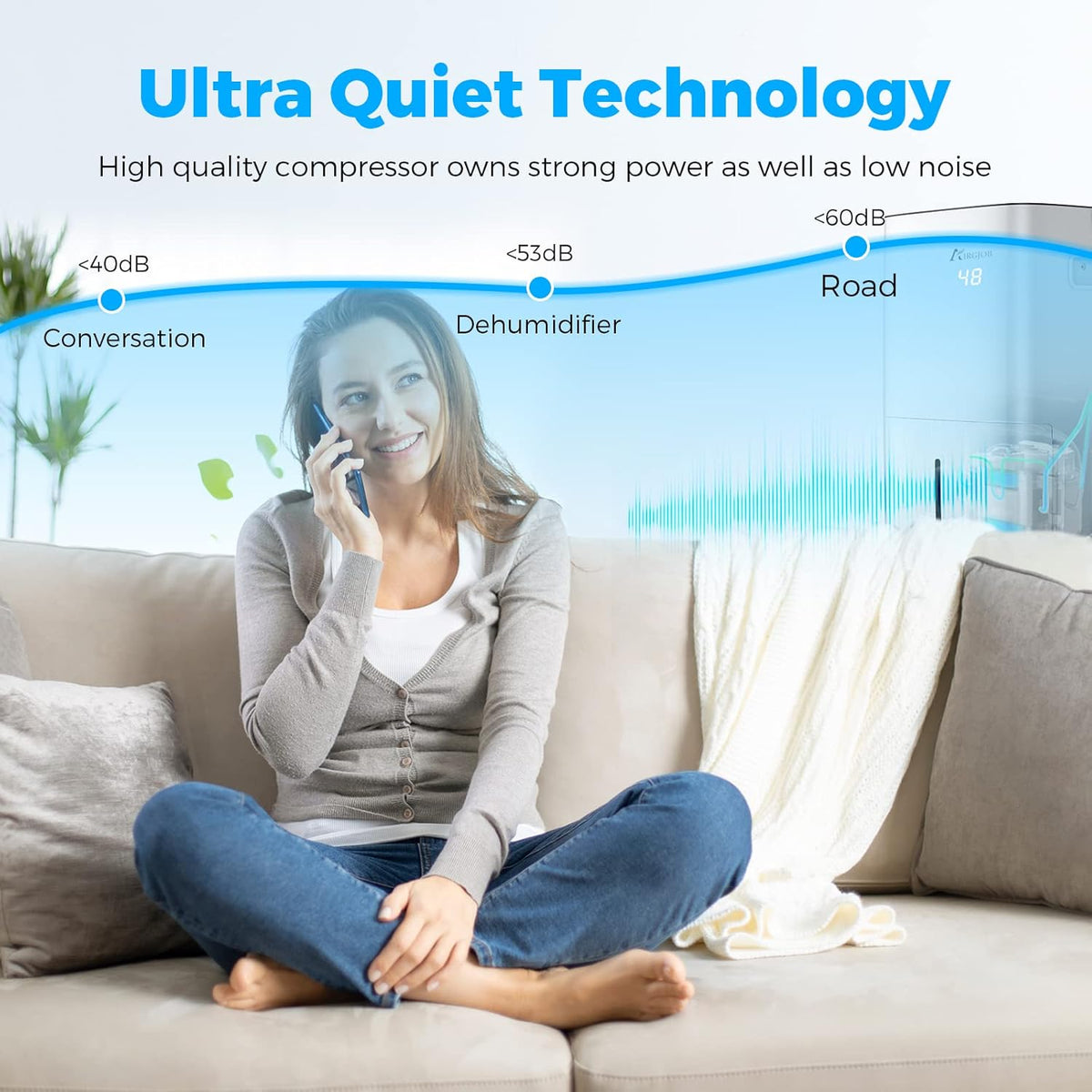 50-Pint Energy Star Dehumidifier with Auto Continuous Drain R3055
