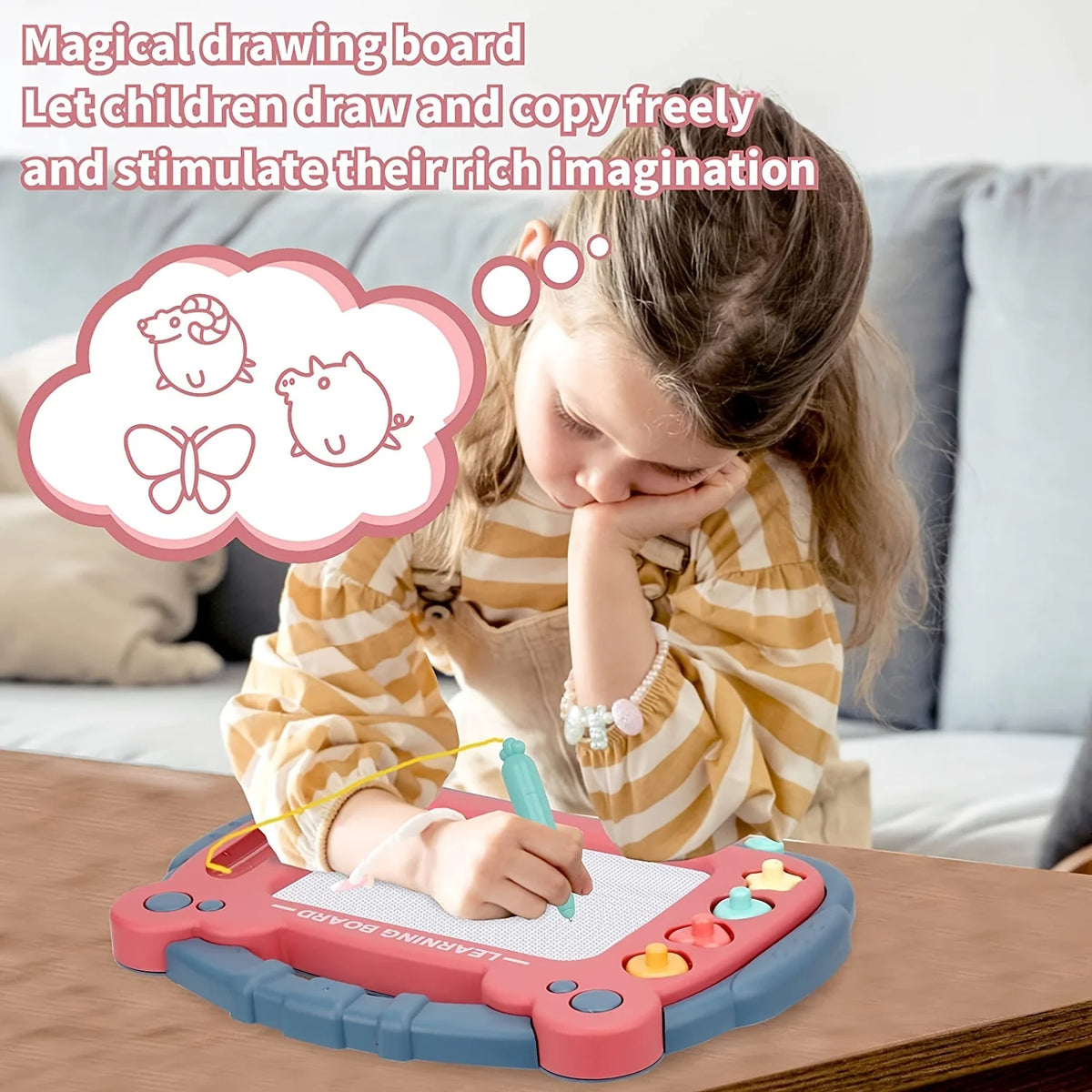 Magnetic Drawing Board Educational Learning Toy for Toddlers V410