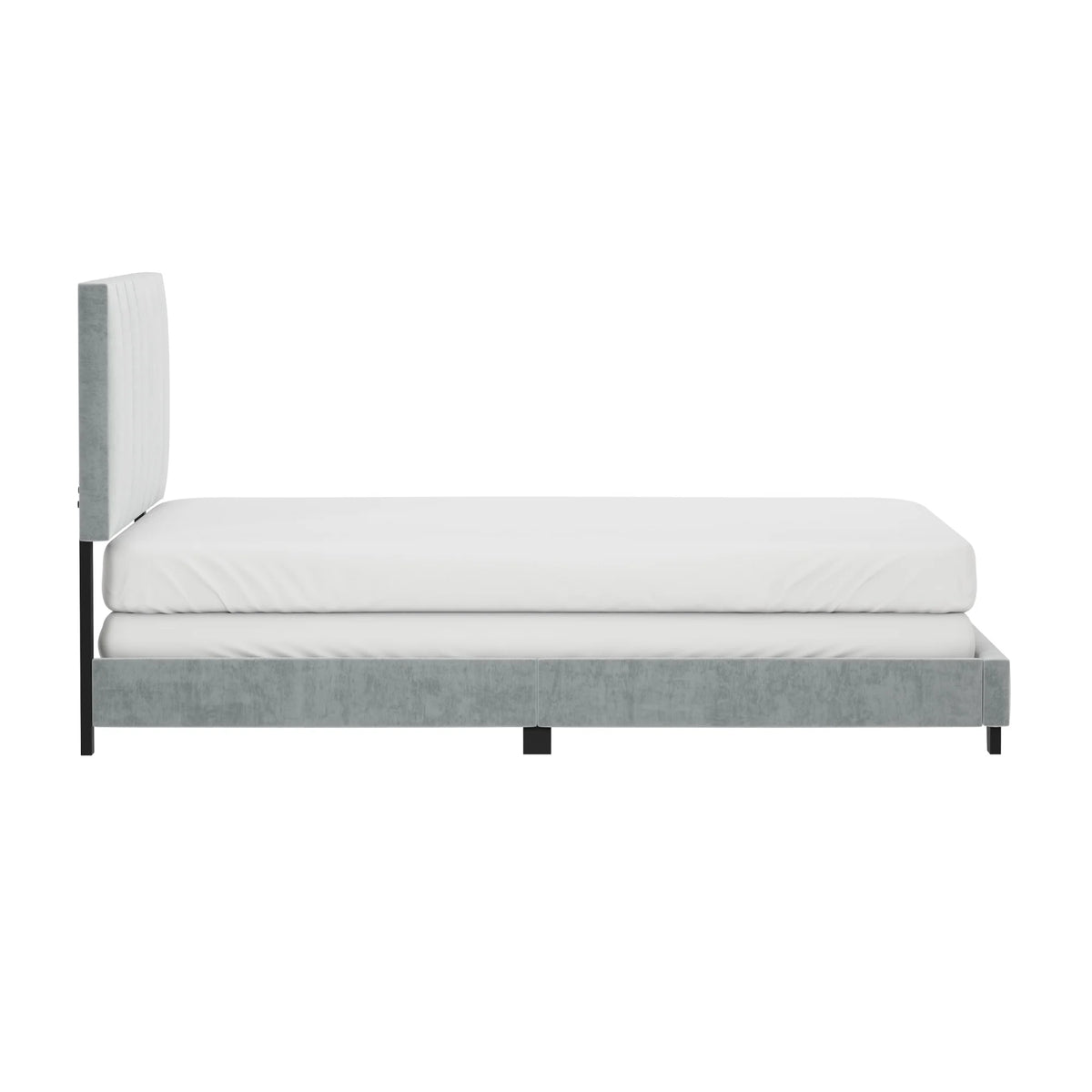 Platinum Gray Upholstered Queen Bed G370