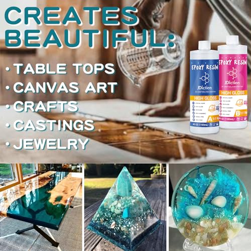 Epoxy Resin Kit Crystal Clear Non Toxic Bubble Free C682437