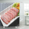 Red Wagyu Beef Bath Shower Curtain 60x72 inch H999