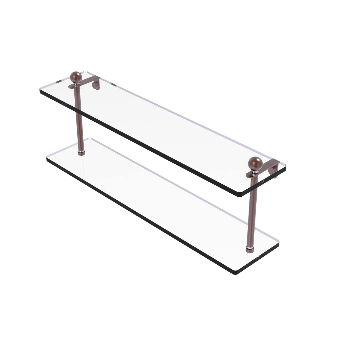 22 inch Two Tiered Glass Shelf W791453