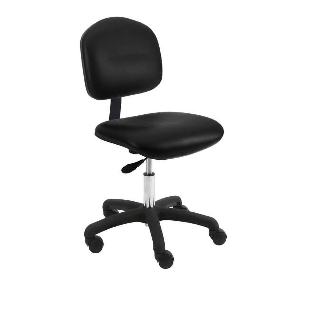 Black Vinyl Seating Chair with Nylon Base Z825992