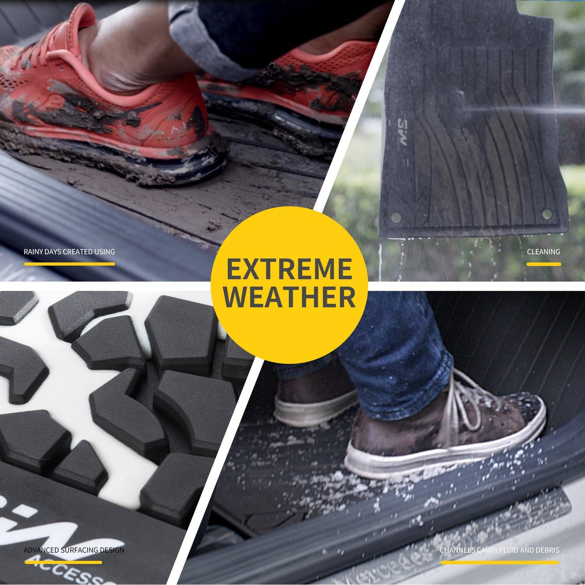 TPE All Weather Custom Fit Floor Liner Black Car Mats K85284
