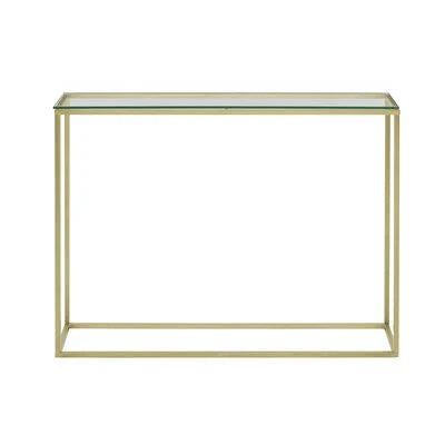 Glass/Gold Console Table E7218