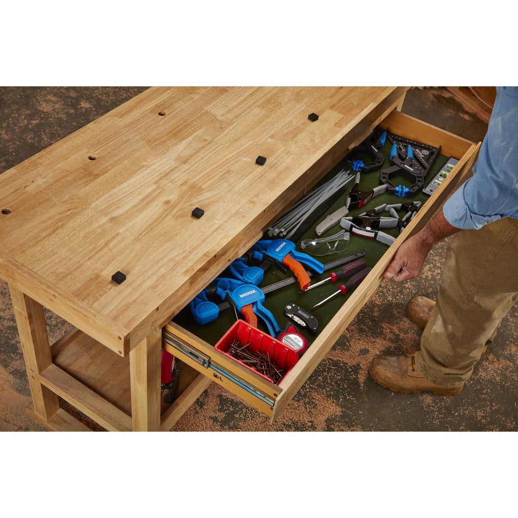 60 in. 3-Drawer Hardwood Workbench J404699