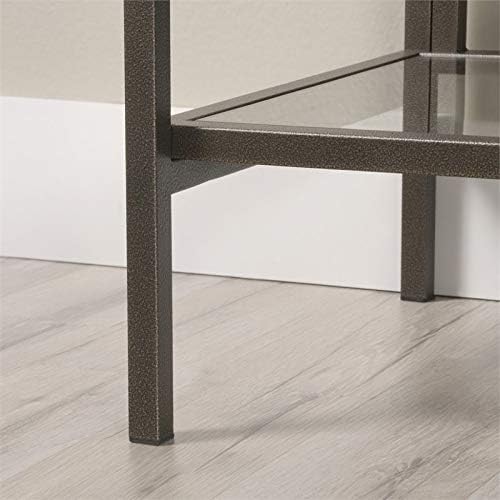 2 Piece 5 Shelf Metal Bookcase Set in Bronze B948076
