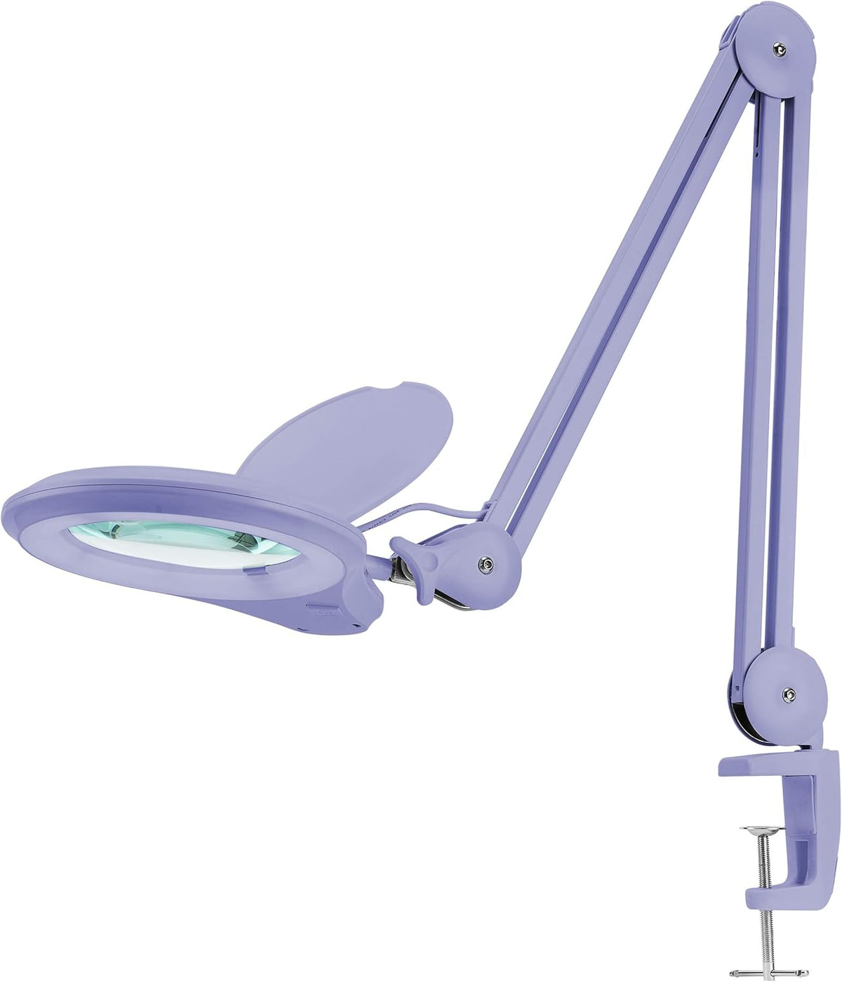 1,200 Lumens Dimmable LED Magnifying Lamp with Clamp, 5 Diopter, 5 Inches Lens, Gray D61320