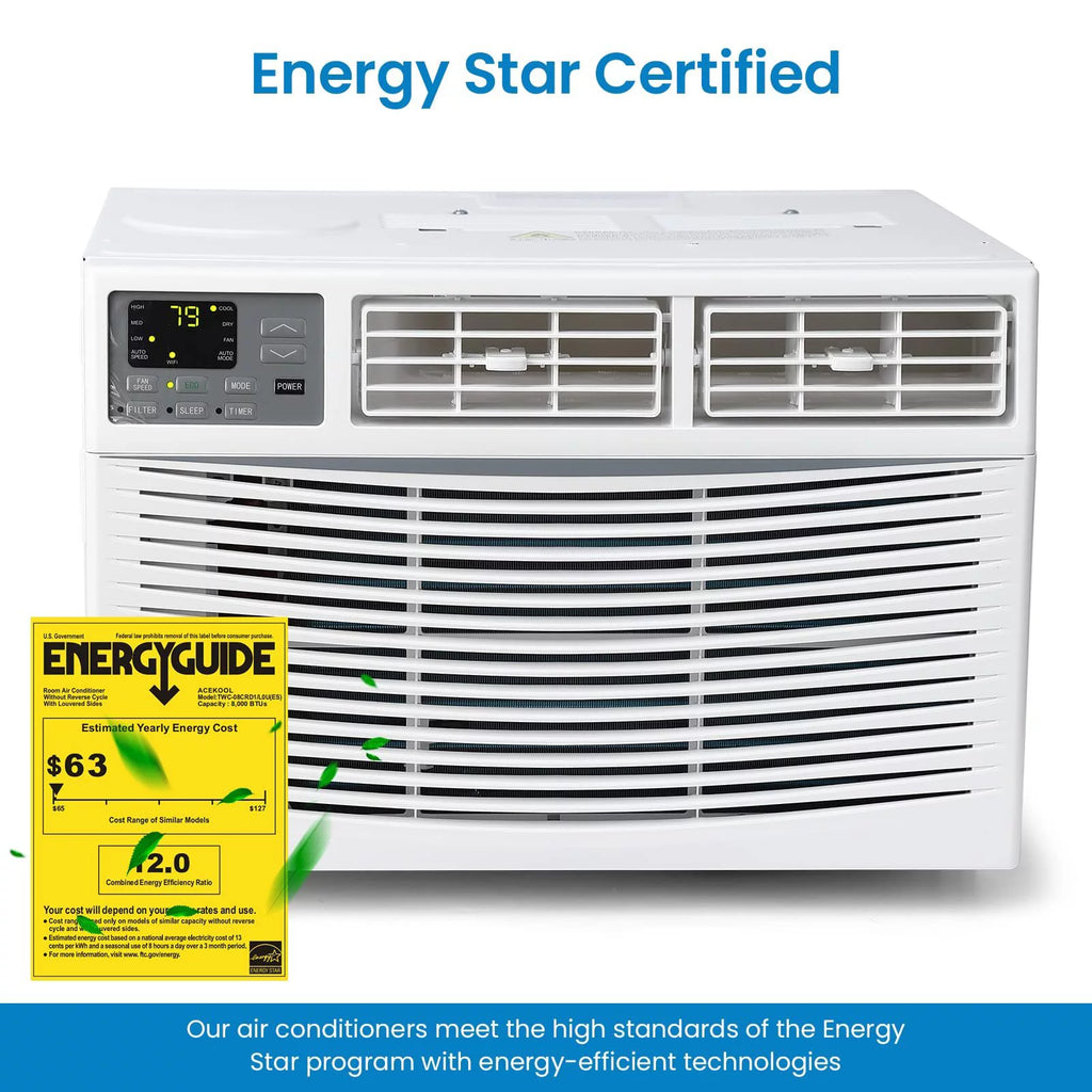 White 6,000 BTU Window-Mounted Air Conditioner N4053