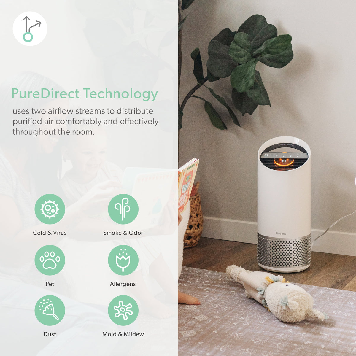 Medium Air Purifier with Air Quality Monitor C278049