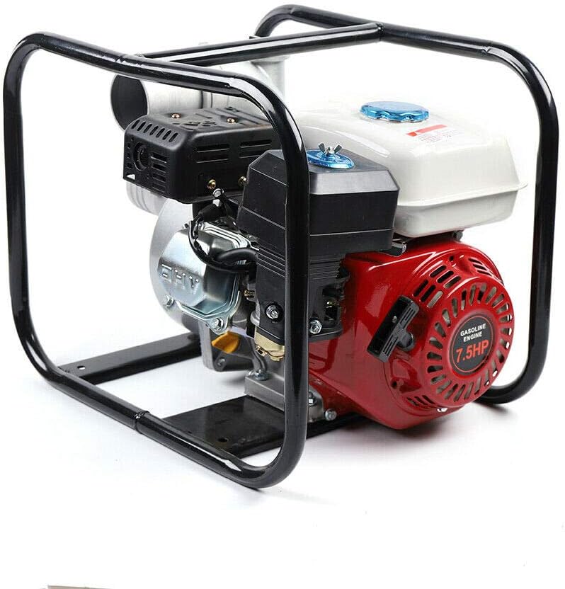 Gasoline Water Pump 3 Inch 210CC 7.5 HP Heavy Duty Semi-Trash Clean Water Pump A5354