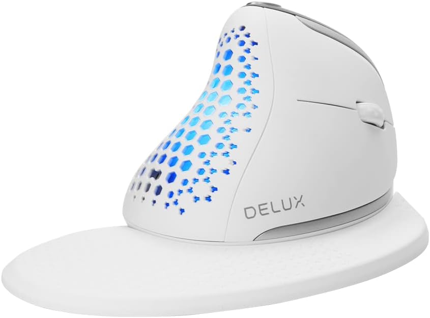 Wireless Ergonomic Vertical Mouse with OLED Screen, Rechargeable Optical Mouse L843