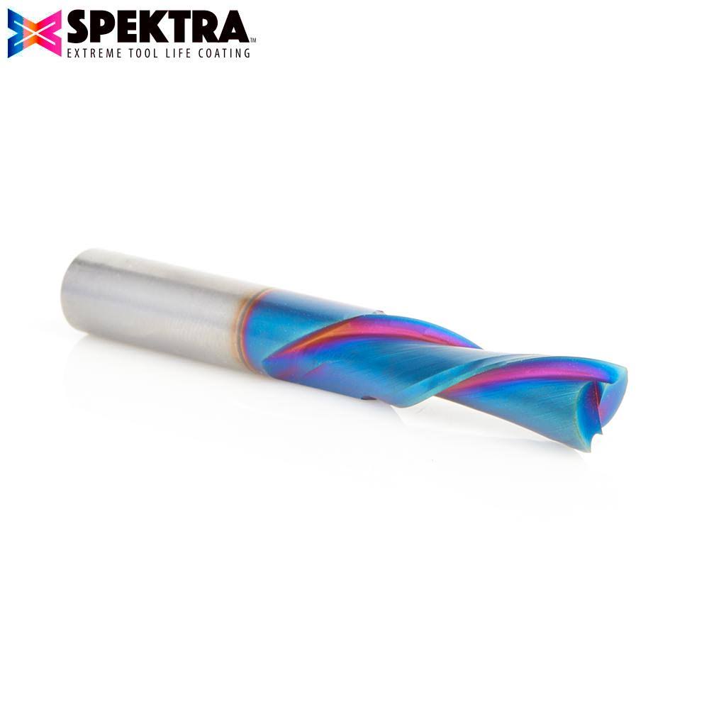 Solid Carbide Spiral Plunge 3/8 Dia x 1-1/4 x 3/8 inch Shank F7517