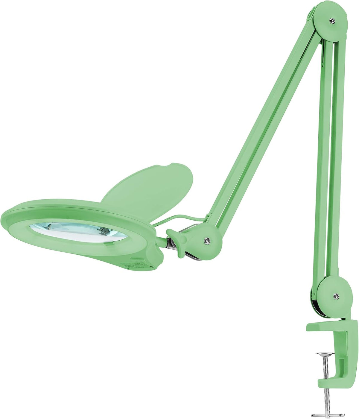 1,200 Lumens Dimmable LED Magnifying Lamp with Clamp, 5 Diopter, 5 Inches Lens, Gray D61320