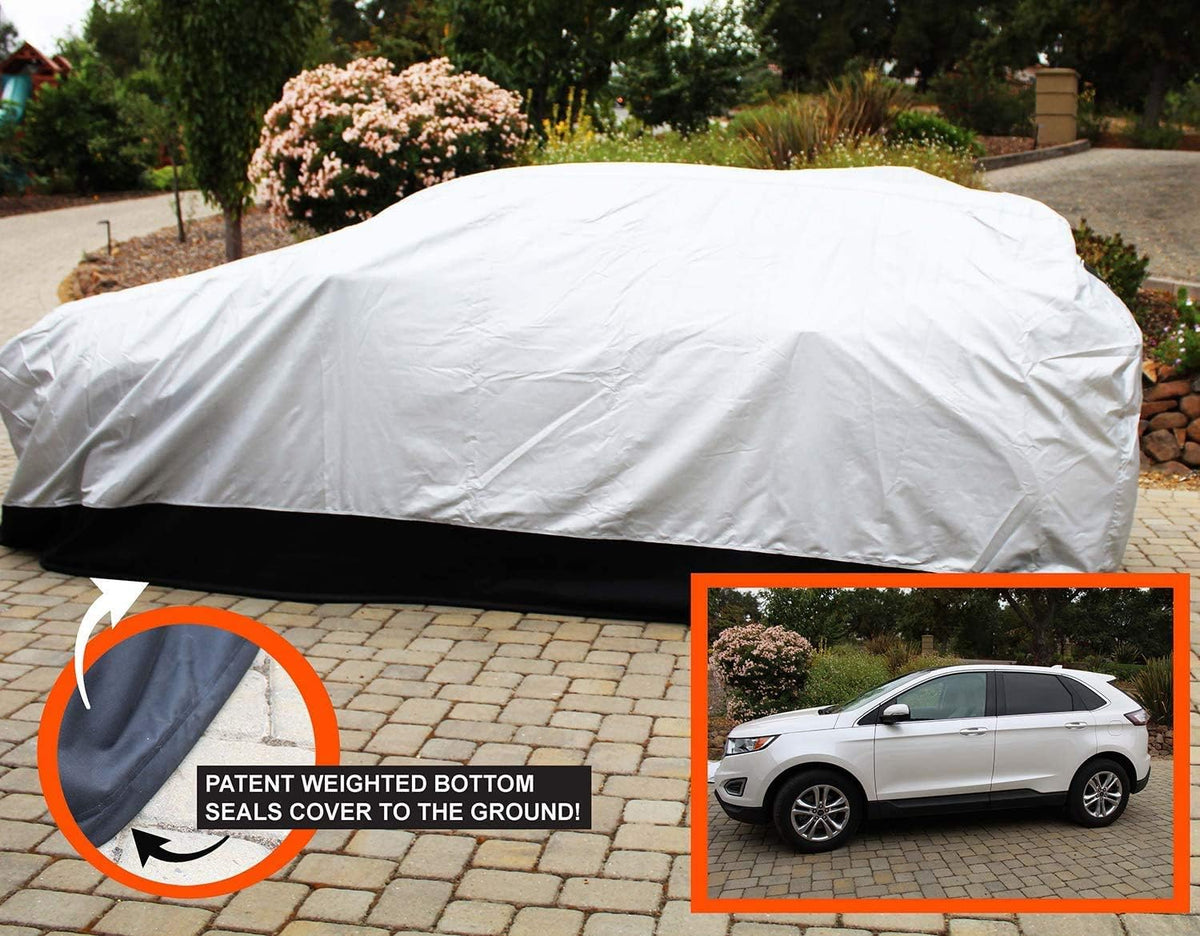 Mid Size 189 L x 73 W x 71 H inch Heavy Duty Outdoor Car Cover Y329002