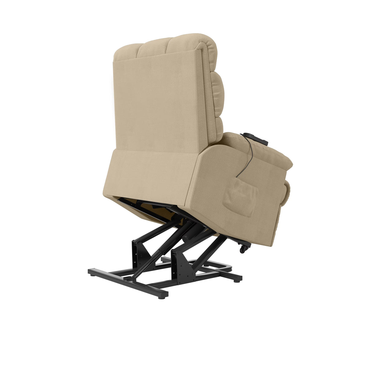 Khaki Microfiber Power Lift Recliner T507