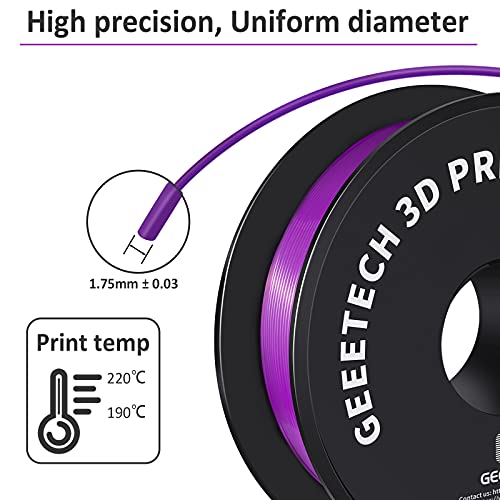 Silk PLA Filament 1.75mm 1kg 1 Spool Silk Gold G943749