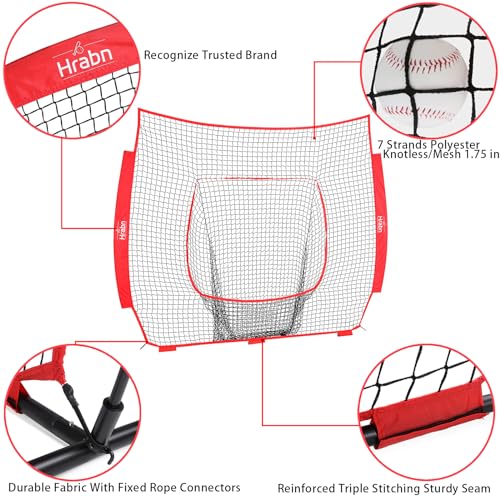 7-Strand Heavy Duty Knotless Polyester Baseball & Softball Replacement Net V68711