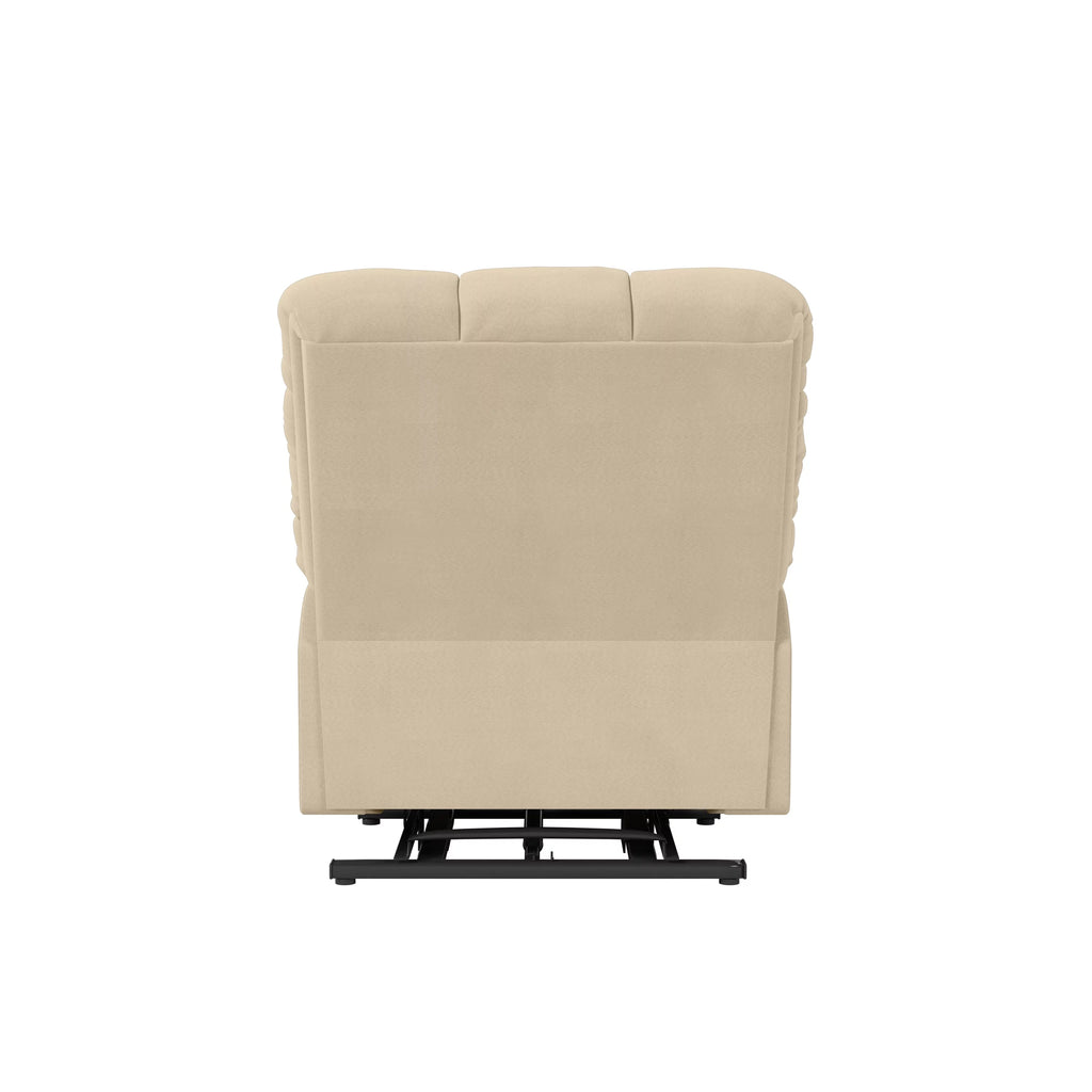 Khaki Microfiber Power Lift Recliner T507