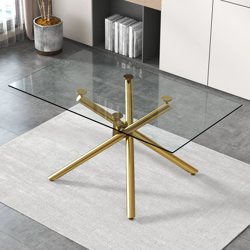 Glass Dining Table for 6-8 Person V18705