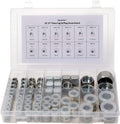 64 Pcs Galvanized Steel Flare Thread Cap & Plug Assortment Kit O354
