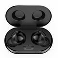 Black True Wireless Earbuds with Active Noise Cancelling Charging Case B5795
