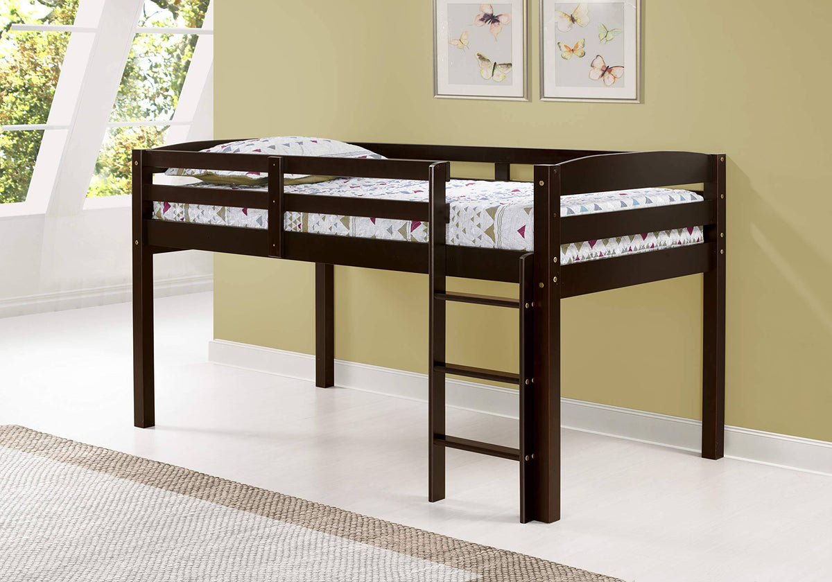 Junior Loft Bed Twin Cappuccino Q9576