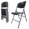 Folding Chairs 4 Pack Plastic Stackable D113574