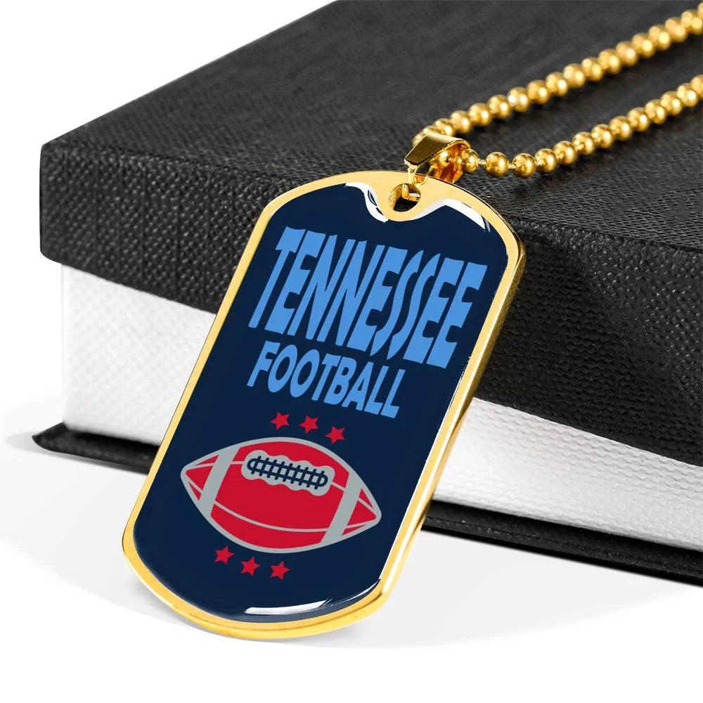 Stainless Steel or 18k Gold Dog Tag Necklace E285
