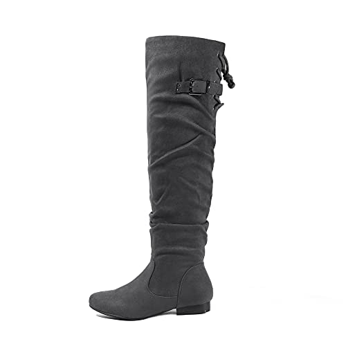 Women's Suede Over The Knee Thigh High Winter Boots I2655