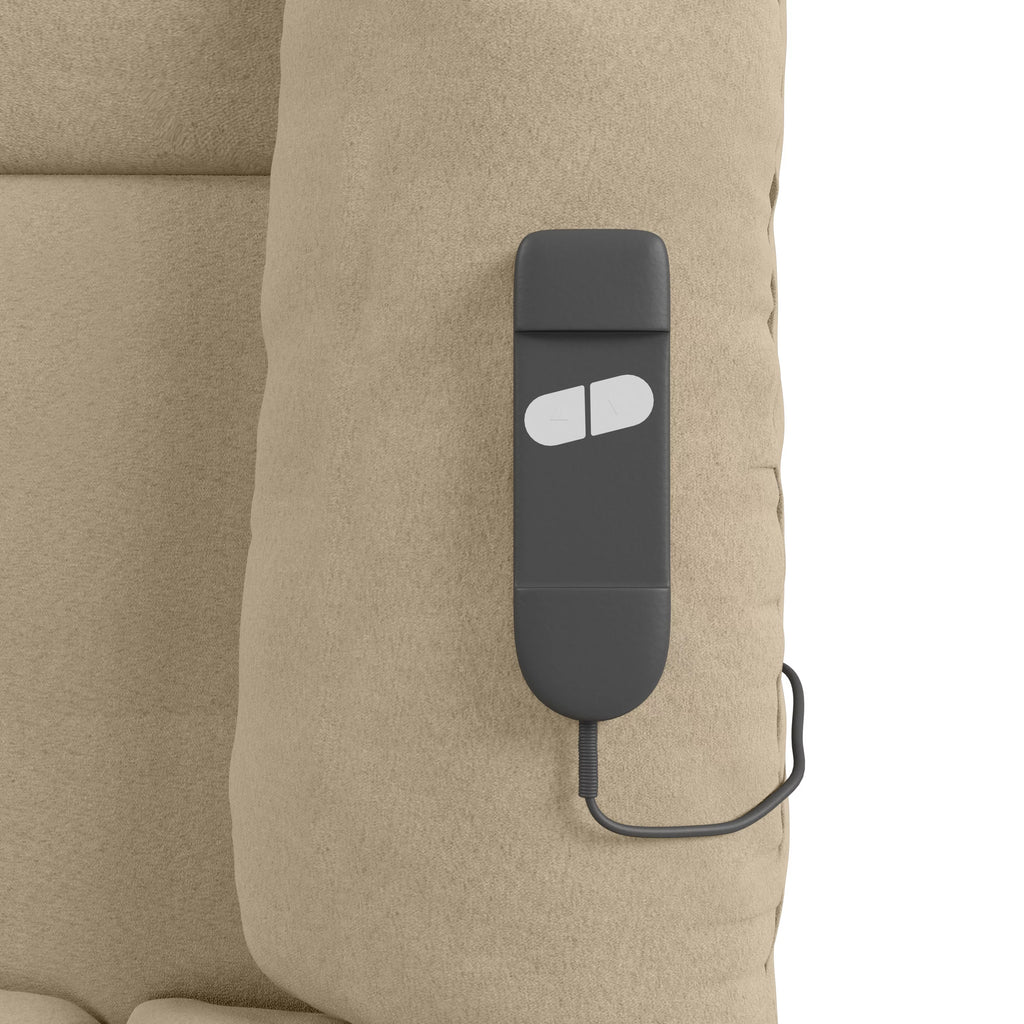 Khaki Microfiber Power Lift Recliner T507