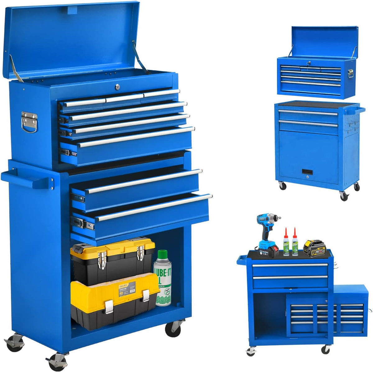 8-Drawer Rolling Tool Chest with Wheels H238778