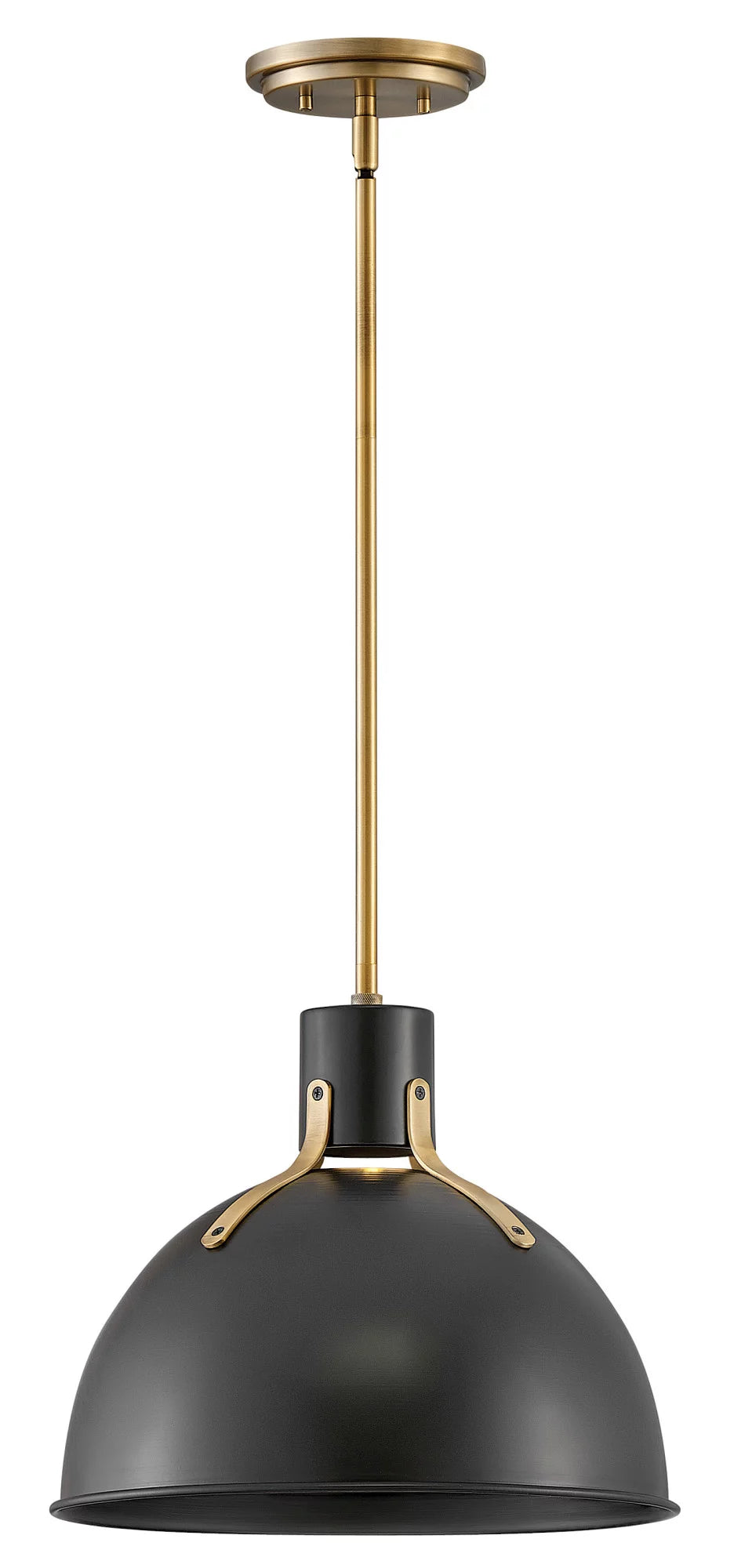 14 Inch 6.5W 1 LED Small Pendant Satin Black Finish N97259