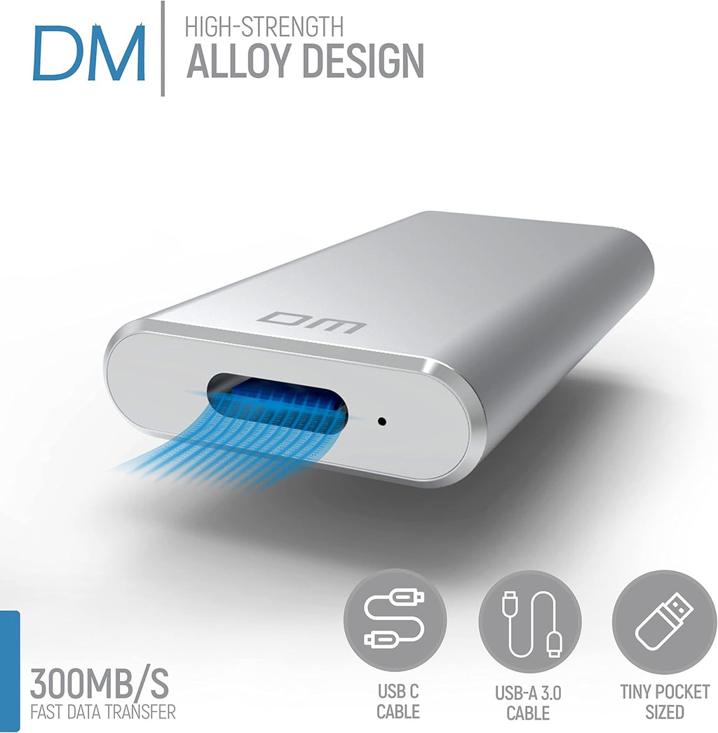 USB-C Portable SSD with USB-A and C Cable 1TB M560