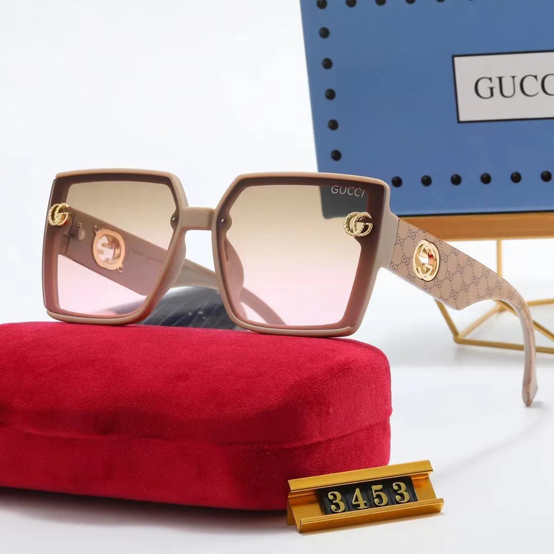 Double G Graffiti Printing Sunglasses T8604
