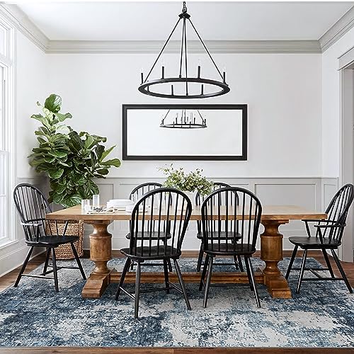 9x12 Washable Area Rug with Anti-Slip Backing P736502