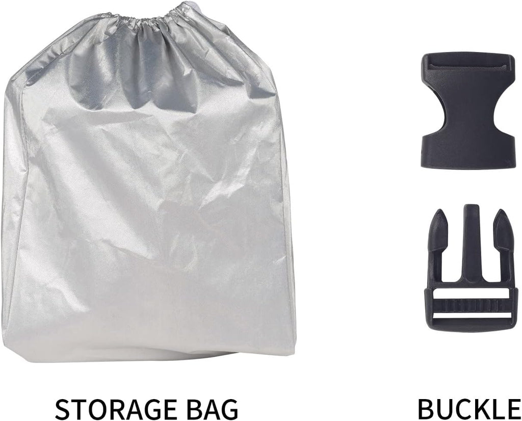6 Layers Waterproof Outdoor Full Car Cover with Zipper Cotton D9464