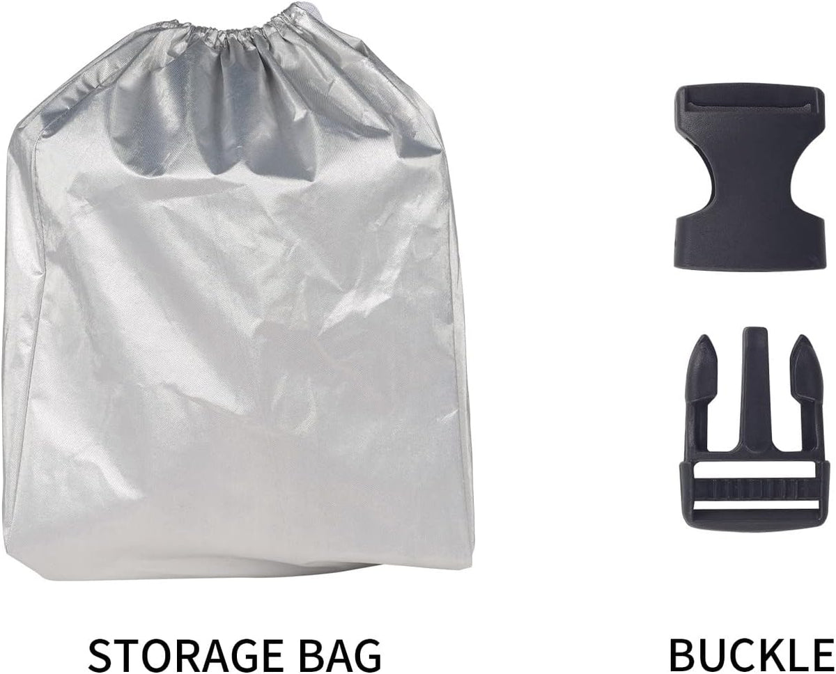 6 Layers Waterproof Outdoor Full Car Cover with Zipper Cotton D9464