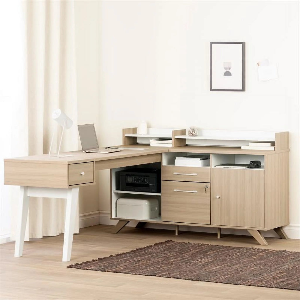 L-Shaped Desk with Power Bar L3071