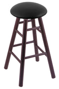24x22 Oak Counter Stool with Black Vinyl Seat D331