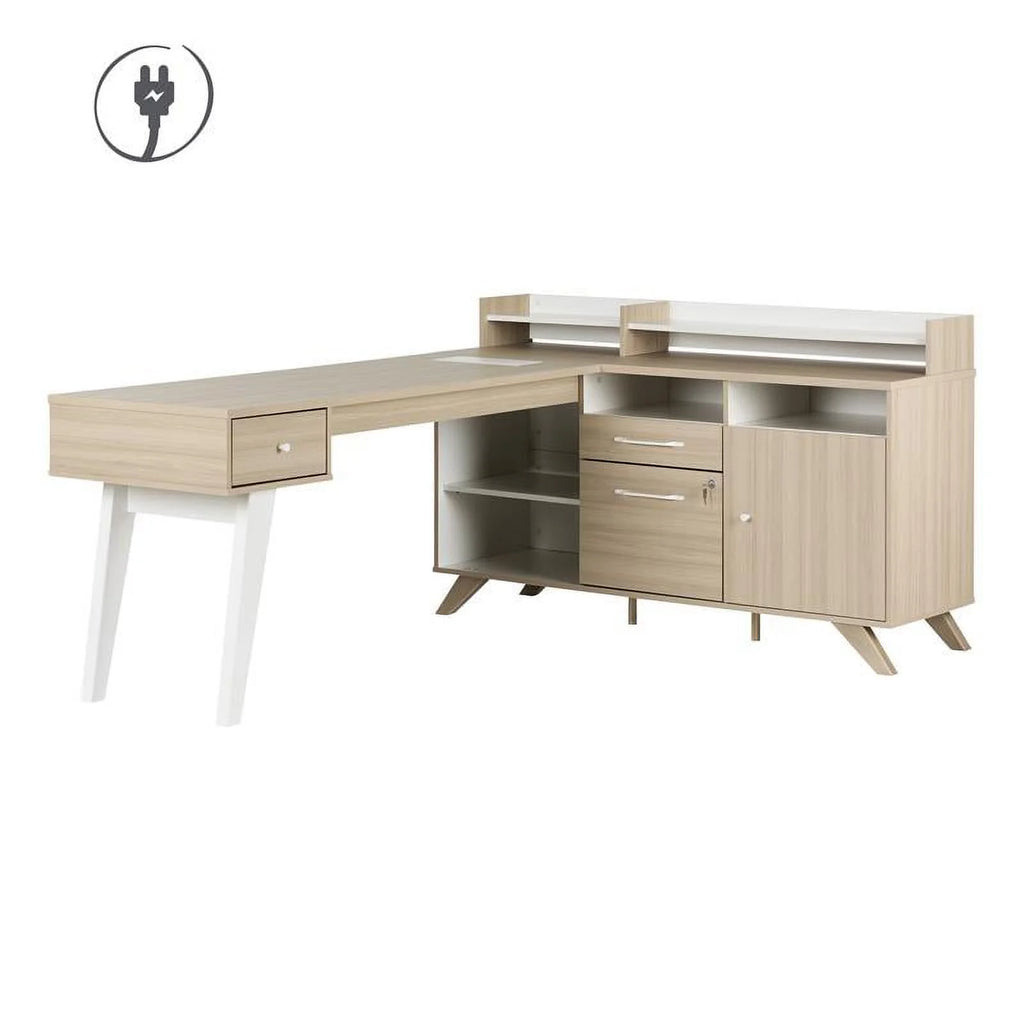 L-Shaped Desk with Power Bar L3071