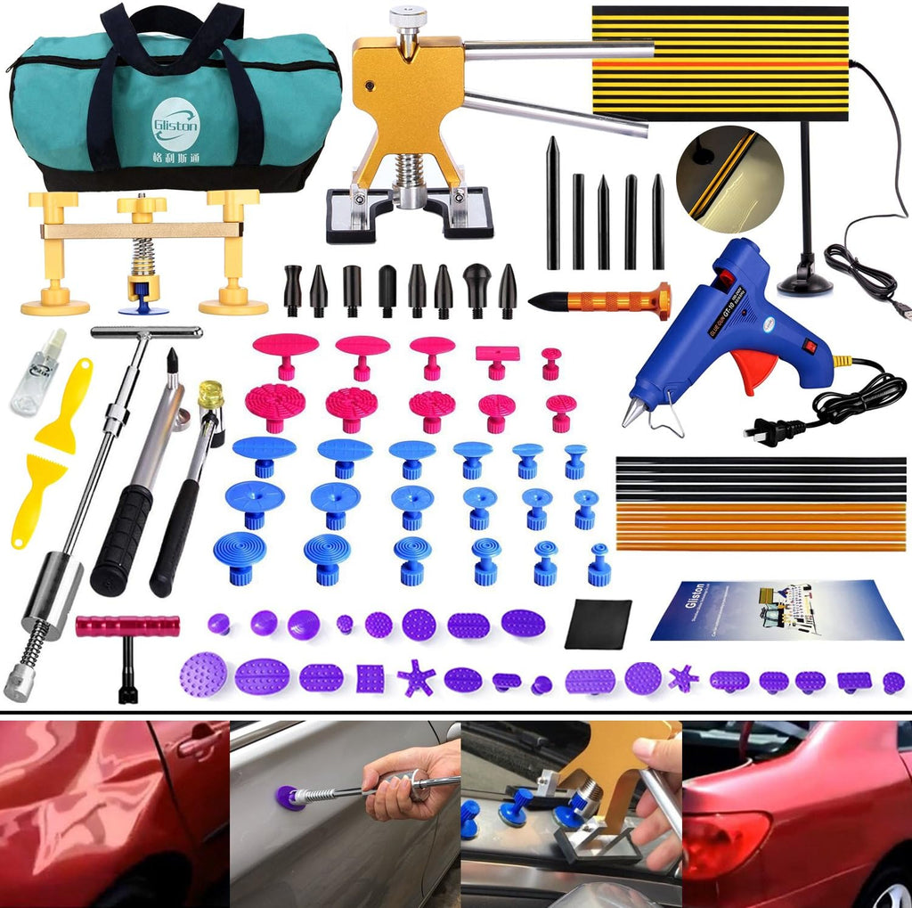 Paintless Dent Repair Kit 89pcs Dent Puller Tools Slide Hammer R2865