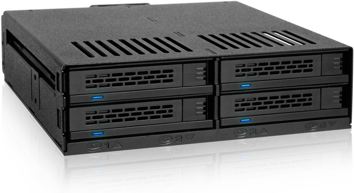 2 x 2.5 SAS/SATA HDD/SSD Mobile Rack + Slim Optical Drive Slot for 5.25 Bay S390