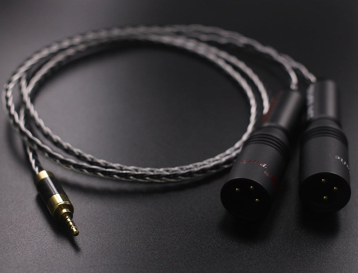 2.5mm TRRS Balanced Male to 2 XLR Male Cable 3.2ft O35630