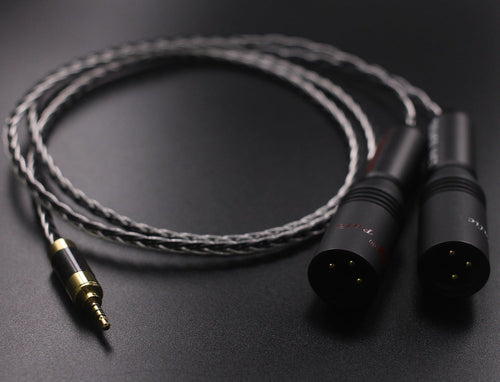 2.5mm TRRS Balanced Male to 2 XLR Male Cable 3.2ft O35630