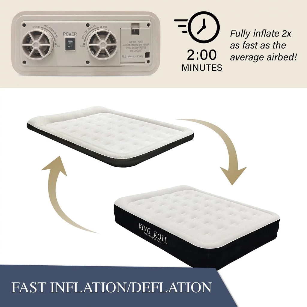 Queen Size Inflatable Air Mattress with Built-in Pump B757